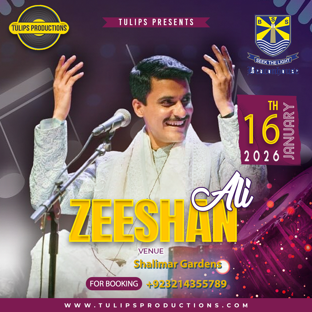 Hire Zeeshan Ali Singer by Tulips Productions