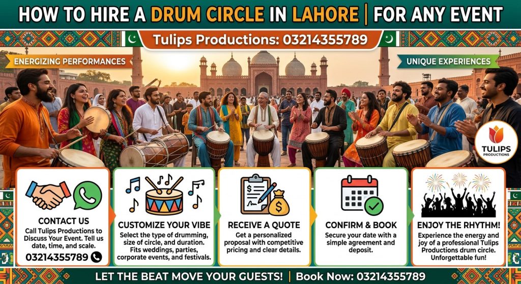 Hire a drum circle in Lahore for corporate entertainment