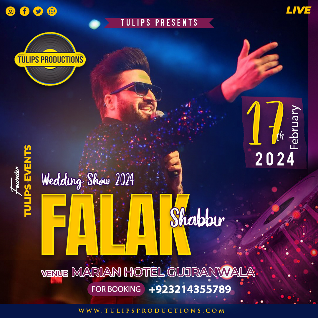 Falak Shabir Booking Contact for weddings