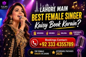 Female singer booking in lahore Tulips Productions