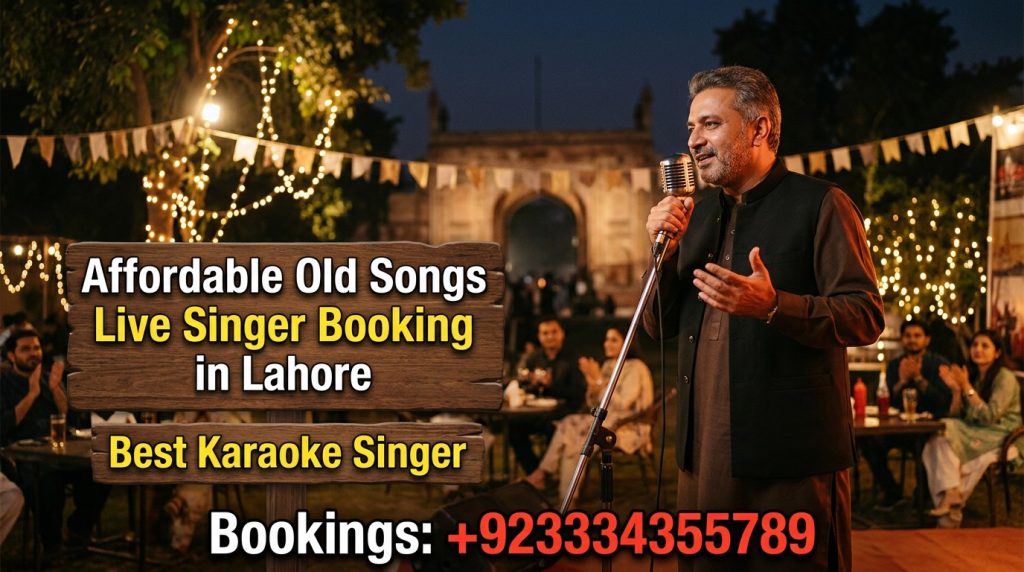old songs live singer booking in Lahore