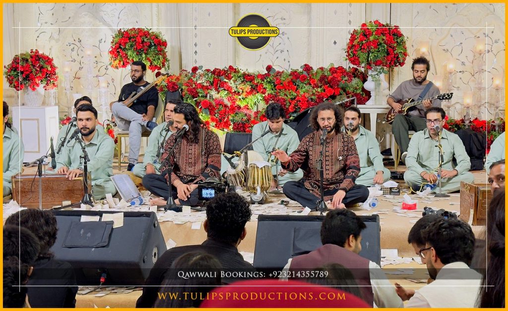 Zain Zohaib Live at Qasar-E-Noor The Palace Lahore performing Qawwali at a luxury wedding