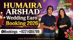 Humaira Arshad booking number 2026 for live wedding shows and celebrity entertainment