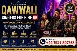 Qawwali singers for hire UK performing live at wedding