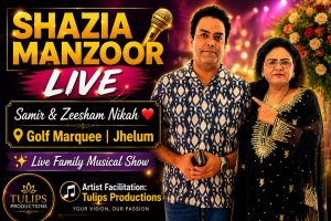 Shazia Manzoor performing live at Samir and Zeesham Nikah ceremony at Golf Marquee Jehlum